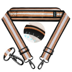 �y���������z[ZINZ] 74 �C���`�̃V�����_�[�X�g���b�v�A�Œ�p�b�h�ƃf���A���o�����X�o�b�N���t�� �F�F�u���b�N�S�[���h�W���J�[�h�A�T�C�Y�F74"