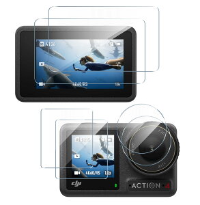 �y���������z�d�x9H screenprotector �t�B���� �T�C�Y�FDJI OSMO Action 4