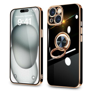 �y���������ziPhone 16e �P�[�X �����O�t�� �ϏՌ� �A�C�t�H��16e �����O �J�o�[ 360°��] �X�^���h�@�\ TPU �ԍڃz���_�[�Ή� 6.1�C���` �����Y�ی� �X�g���b�v�z�[���t�� �F�F�u���b�N�A�T�C�Y