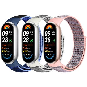 �y���������z[Acortjl] �i�C�������v�o���h Xiaomi Smart Band 10/9/8 �ƌ݊������� ���� �����Y �\�t�g ���߉\ �ʋC�� �X�|�[�c �\�����[�v ���v�X�g���b�v �����p���X�g�o���h Xiaomi Mi Band 10/9/8 �p 