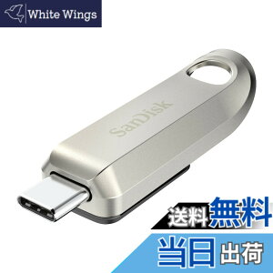 �y���������zSanDisk �E���g�����b�N�X USB Type-C�t���b�V���h���C�u�B �F�F�V���o�[�A�T�C�Y�F64GB