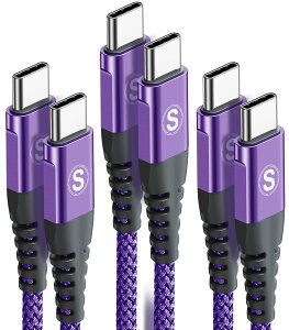 �y���������zUSB Type C to Type C �P�[�u�� �y3�{�Z�b�g PD�Ή� 60W�}���[�d�z iPhone 17/iPhone 16/iPhone15 Pro Max,iPhone15Plus,iPad Pro/Air/mini6,MacBookPixel��Type-c�@��Ή� �F�F�p�[�v���A�T�C�Y�F1m+2m+3m