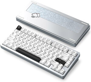 �y���������z�yWOBKEY Rainy75�L�[�{�[�h�z�J���̂悤�ȑŌ��� ���J�j�J���L�[�{�[�h 3WAY�ڑ� OS�݊��� �z�b�g�X���b�v��VIA�̑Ή� �J�X�^�}�C�Y�� �K�X�P�b�g�f�U�C�� �A���~�j�E���f�ގg�p RGB