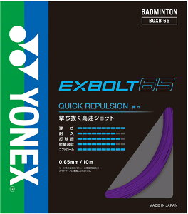 �y���������z���l�b�N�X(YONEX) �o�h�~���g�� �K�b�g �G�N�X�{���g65 BGXB65 �F�F�p�[�v���A�T�C�Y�FFF