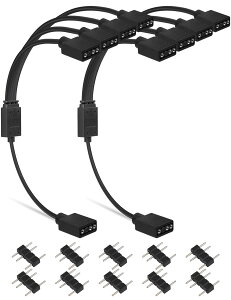 �y���������zupHere ARGB�t�@���p�d���P�[�u�� �A�h���T�u��LED�p5V3�s��ARGB�w�b�_�[�R�l�N�^ RGB�t�@����LED�e�[�v���ݗp