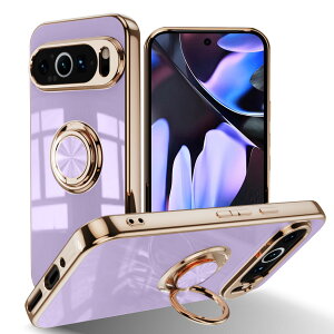 �y���������zLuFiYa �P�[�X �����O�t�� �J�o�[ TPU�f�� �X�^���h�@ �X�}�z�P�[�X �y�� �ϏՌ� ���� �C�菝�h�~ �����h�~ �ԍڃz���_�[ 360°��] �P�[�X �F�F���A�T�C�Y�FGoogle Pixel 9 Pro XL