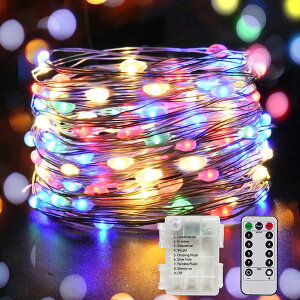 �y���������zvviho LED�C���~�l�[�V�������C�g �X�g�����O���C�g �n���E�B������ �W���G���[���C�g 100�� 10m �d�r�� �����R���t 8�p�^�[�� �^�C�}�[�@�\ �_�� �_��IP67�h�� �h�o�d�l �N���X�}�X 