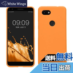 �y���������zkwmobile �X�}�z�P�[�X Google Pixel 3a�Ή� �P�[�X - �ϏՌ� ����~�� �\�t�g TPU �V���R�� - ���F �F�F�t���[�e�B�[ �I�����W