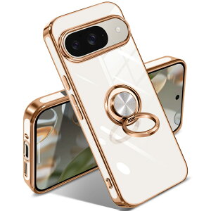 �y���������zGoogle Pixel 10/10 Pro �P�[�X �����O �s�N�Z��10/10 Pro �J�o�[ �����O�t�� �l�C �ϏՌ� �ČRMIL�K�i ���^���b�N�Ȏ��� TPU �y�� �g�уJ�o�[ �X�^���h�@�\ �ԍڃz���_�[�Ή� 360°��] �w��