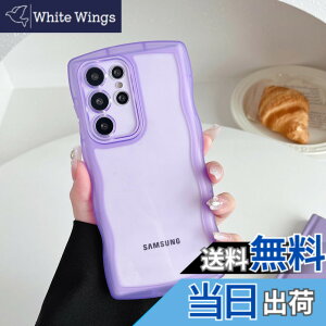 �y���������zZTOFERA Clear Wave Frame Case for Samsung �F�F���A�T�C�Y�FSamsung S24 Ultra�p