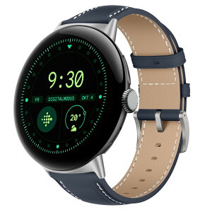 �y���������z[LanQii] ���U�[�o���h �p�� Google Pixel Watch 4 / 3 45mm �Ή� �o���h PU���U�[�f�� �x���g �\�t�g �_� �r�W�l�X�� �����x���g �v���X�g���b�v �p�� Google Pixel Watch 3 45mm �F�F�_�[�N�u��
