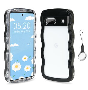 �y���������zHILEGENER Google Pixel 8A ���킢�� �P�[�X �g��t���[�� ���˂��� �ϏՌ� �O�[�O�� �s�N�Z��8A 6.1�C���`�p����~�� �X�}�z�P�[�X�E�F�[�u �f�U�C�� ��Ƀt�B�b�g �X�}�z�J�o�[ �؍� 