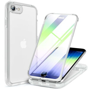 �y���������zMiracase iPhone SE/13/14/15/16/17 �P�[�X 9H�����K���X �t���J�o�[ �F�F�}�b�g�N���A�A�T�C�Y�FiPhone 8/SE2/SE3