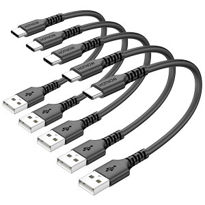 �y���������z�Z��USBC�P�[�u���A Galaxy S10 S9 S8 Plus Note 9 8�A�p���[�o���N����т��̑��̃^�C�vc�f�o�C�X�p��USB-C�[�d��}���[�d�R�[�h�c �F�F���A�T�C�Y�F15cm