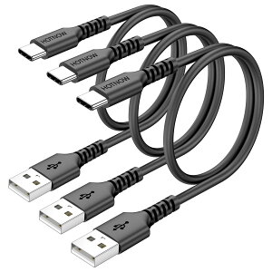 �y���������z�Z��USBC�P�[�u���A Galaxy S10 S9 S8 Plus Note 9 8�A�p���[�o���N����т��̑��̃^�C�vc�f�o�C�X�p��USB-C�[�d��}���[�d�R�[�h�c �F�F���A�T�C�Y�F50cm