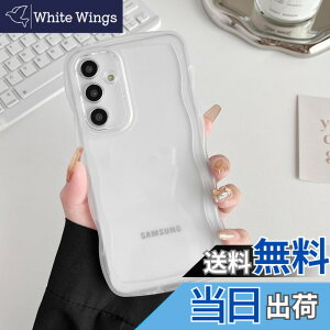 �y���������zZTOFERA Clear Wave Frame Case for Samsung �F�F�����A�T�C�Y�FSamsung S25 Plus�p