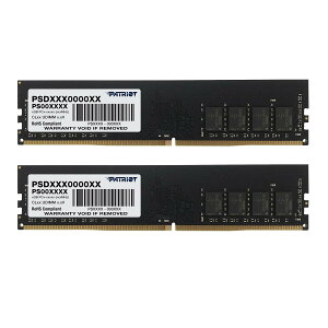 �y���������zPATRIOT DDR4 2666MHz PC4-21300 CL19 �q�[�g�V���N�t �F�FUDIMM�A�T�C�Y�F8GBx2���g