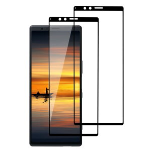 �y���������z�K���X�t�B���� Xperia 10II �p �t���ی� �w��h�~ �u���[���C�g�J�b�g �ϏՌ��� �C�A�[�� �����ߗ� ��������h�~ �\��t���ȒP �F�FHD-�����ׁi2������j�A�T�C�Y�FXperia 1�iSOV40 SO-