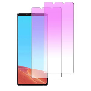 �y���������z�K���X�t�B���� iPhone 13mini �p �y2���Z�b�g�z�S�ʕی� �t�B���� �t���J�o�[ �t����� 5.4�C���`�Ή� �C�A�[�� �\��t���ȒP �F�F�u���[���C�g�J�b�g�i2������j�A�T�C�Y�FXperia 1 