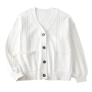 �y���������z[Sharphon] ���f�B�[�X �傫���T�C�Y V�l�b�N �|�P�b�g �J�[�f�B�K�� ���� �j�b�g �X�N�[�� ���q ���� �Z�[�^�[ ���킢�� ��100 �F�F�z���C�g�A�T�C�Y�FXL