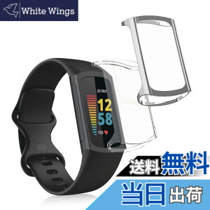 �y���������zkwmobile 2x �P�[�X Fitbit Charge 6 / Charge 5�Ή� �J�o�[ - �t���J�o�[ �V���R�� �ϏՌ� �S�̕ی� ����/���F �F�F���� / �V���o�[