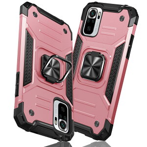 �y���������zTMUJWS Redmi Note 10 Pro �P�[�X �����O �Ռ��z�� �ϏՌ� TPU+PC�o���p�[ ��d�\�� �ČRMIL�K�i �S�ʕی�J�o�[ ����h�~ �ԍڃz���_�[�Ή� �C�菝�h�~ ����~�� �y�� ���^ ���b�h�~�[ �m