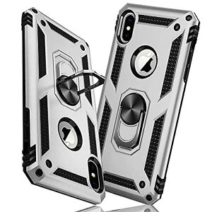 �y���������ziPhone XS Max �P�[�X�����O �ϏՌ� �Ռ��z�� ���h�~ �S�ʕی� �J�����ی� �X�^���h�t�� TPU+PC�o���p�[ �w��h�~�΍� ��d�\�� 360�x��] �h�o �ԍڃz���_�[�Ή� ���ϖh�~ �ČRMIL�K�i