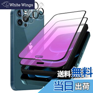 �y���������z�K���X�t�B���� iPhone 13mini �p �y2���Z�b�g�z�S�ʕی� �t�B���� �t���J�o�[ �t����� 5.4�C���`�Ή� �C�A�[�� �\��t���ȒP �F�F�u���[���C�g�J�b�g- 4������A�T�C�Y�FiPhone 12 Pro
