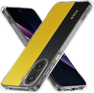 �y���������zLAYJOY �����\�t�gTPU �J�o�[ [�S�ʕی� �p�ی십�� �Ռ��z��] �i�N���A�j �F�F�N���A�A�T�C�Y�FXiaomi POCO X7 Pro