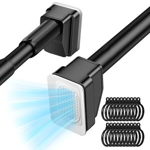 �y���������zVevesoas �˂�����_ ���� ���͋z�Օt�� ��t��75~120cm ���a33mm �ő�120kg�ω׏d ���ς�_ �J�[�e�� �������s�v �������߉\�A�g���ȒP �J�[�e�����[�� �˂�����_ �A�I�ʂɋ���