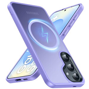 �y���������zTMUJWS Galaxy S25 �p�P�[�X Magnetic�Ή� �N���A �ϏՌ� �Ռ��z�� �}�O�l�b�g���� �ČRMIL�K�i �S�ʕی�J�o�[ �M�����N�V�[ s25 �p�P�[�X 6.2�C���` �}�b�g �X�g���b�v�z�[���t�� ���ς�