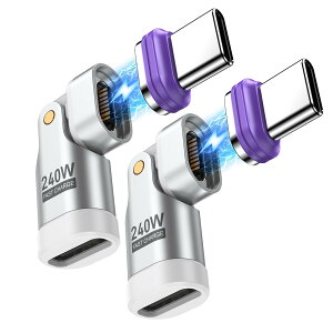 �y���������zUSB-C �}�O�l�b�g�ϊ��A�_�v�^ 16Pin 180°��] L���^ �F�F�z���C�g�A�T�C�Y�F2 �p�b�N