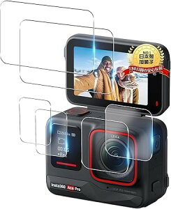 �y���������zTempered Glass Protector �F�F�Ƃ��߂��A�T�C�Y�FFor Insta360 Ace Pro