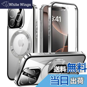 �y���������ziPhone 16 Pro Max �p ���� MagSafe�Ή� �P�[�X �A�C�t�H��16�v���}�b�N�X �A���~�o���p�[ 360°��]�X�^���h Uovon �X�}�z�P�[�X �A�C�z��16�v���}�b�N�X �S�ʕی� �J�o�[ �J���������Y��
