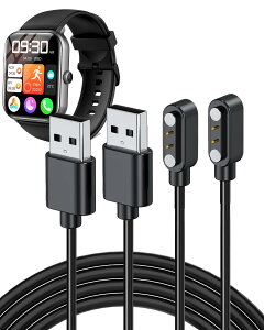 �y���������z�Ή� �X�}�[�g�E�H�b�` �[�d�P�[�u�� �[�d�� USB-A�R�l�N�^ �g�я[�d�� �����ϋv 1m���� �y�� ������ �����^�ѕ֗� �F�F�u���b�N�A�T�C�Y�FVialove KW105-G01 1�{