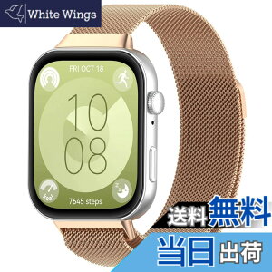 �y���������z[Odejaa] Huawei Watch Fit 3�ɓK�p �o���h �X�e�����X���ߋ��� �j�����p �������� ���͂Ȏ� �ʋC ���b�V�� �x���g �F�F���[�Y�S�[���h