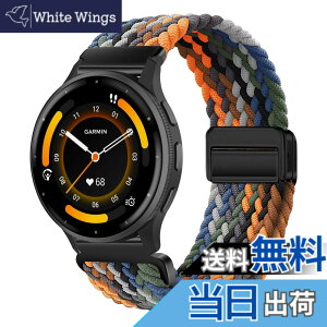 �y���������z[KeeFos] 22mm �o���h Garmin Venu 4 45mm/Venu 3 45mm/2/Forerunner 570 47mm/265/255/Vivoactive 4/Active�Ή� �����o���h �i�C�����f�� ���C�o�b�N�� �}�O�l�b�g���o�b�N�� �ւ��x���g �L�k�� �T�C�Y���� 