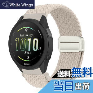 �y���������z[KeeFos] 20mm �o���h Garmin(�K�[�~��) Forerunner 570 42mm/165/245/645/Approach S50/S44/Vivoactive 6/Vivoactive 5/Venu Sq 2/Venu 2 Plus �Ή� �����o���h �i�C�����f�� ���C�o�b�N�� �}�O�l�b�g���o�b�N�� ��