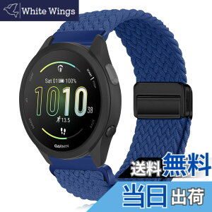 �y���������z[KeeFos] 20mm �o���h Garmin(�K�[�~��) Forerunner 570 42mm/165/245/645/Approach S50/S44/Vivoactive 6/Vivoactive 5/Venu Sq 2/Venu 2 Plus �Ή� �����o���h �i�C�����f�� ���C�o�b�N�� �}�O�l�b�g���o�b�N�� ��