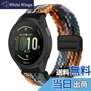 �y���������z[KeeFos] 20mm �o���h Garmin(�K�[�~��) Forerunner 570 42mm/165/245/645/Approach S50/S44/Vivoactive 6/Vivoactive 5/Venu Sq 2/Venu 2 Plus �Ή� �����o���h �i�C�����f�� ���C�o�b�N�� �}�O�l�b�g���o�b�N�� ��