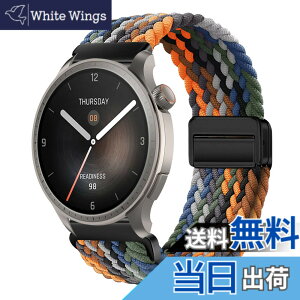 �y���������z[KeeFos] 22mm �o���h Amazfit(�A�}�Y�t�B�b�g) T-Rex 3 Pro 48mm/Balance 2/Balance/Bip 6/Bip 5/GTR 4/GTR 3 Pro/GTR 3/Cheetah Pro/Cheetah�Ή� �����o���h �i�C�����f�� ���C�o�b�N�� �}�O�l�b�g���o�b�N�� ��