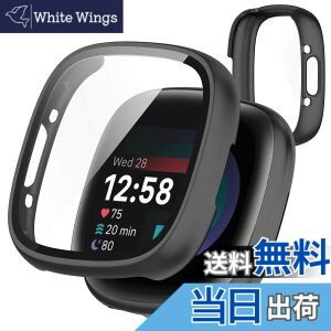 �y���������zTOORQR For Fitbit Sense 2/Versa 4 �P�[�X Fitbit Sense 2/Versa 4 �J�o�[ PC�f�� �J�o�[ �K���X�t�B������̌^ �S�ʕی� �ϏՌ� �y�� �w��h�~ ���h�~ �L�Y�h�~ �h�o ���{���Ɏq�� �F�F�u���b�N