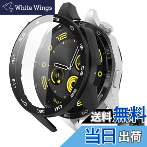 �y���������zINIAYOH For HUAWEI WATCH GT 4 46mm �J�o�[ �t�@�[�E�F WATCH GT 4 46mm �ی�P�[�X �����K���X�t�B����+���ϏՌ�PC�t���[�� ���˒ጸ �w��h�~ �y�ʃX�����݌v �F�F�u���b�N�A�T�C�Y�FGT 4 46mm