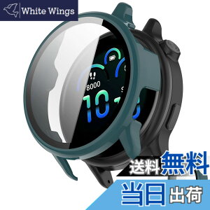 �y���������zINIAYOH For Garmin vivoactive 5 �J�o�[ �K�[�~�� vivoactive 5 �ی�P�[�X �����K���X�t�B����+���ϏՌ�PC�t���[�� ���˒ጸ �w��h�~ �y�ʃX�����݌v �F�F�O���[���A�T�C�Y�Fvivoactive 6