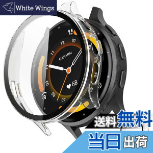 �y���������zINIAYOH For Garmin Venu 2 �J�o�[ �K�[�~�� Venu 2 �ی�P�[�X �����K���X�t�B����+���ϏՌ�PC�t���[�� ���˒ጸ �w��h�~ �y�ʃX�����݌v �F�F�N���A�A�T�C�Y�FVenu 3