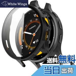 �y���������zINIAYOH For Garmin Venu 3 �J�o�[ �K�[�~�� Venu 3 �ی�P�[�X �����K���X�t�B����+���ϏՌ�PC�t���[�� ���˒ጸ �w��h�~ �y�ʃX�����݌v (�u���b�N) �F�F�u���b�N