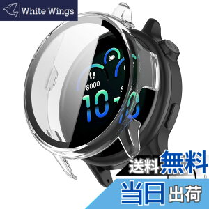 �y���������zINIAYOH For Garmin vivoactive 5 �J�o�[ �K�[�~�� vivoactive 5 �ی�P�[�X �����K���X�t�B����+���ϏՌ�PC�t���[�� ���˒ጸ �w��h�~ �y�ʃX�����݌v �F�F�N���A�A�T�C�Y�Fvivoactive 6