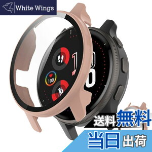 �y���������zINIAYOH For Garmin Venu 2 �J�o�[ �K�[�~�� Venu 2 �ی�P�[�X �����K���X�t�B����+���ϏՌ�PC�t���[�� ���˒ጸ �w��h�~ �y�ʃX�����݌v �F�F�s���N�A�T�C�Y�FVenu 2