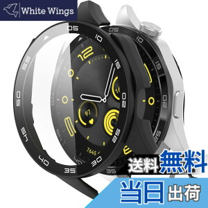 �y���������zINIAYOH For HUAWEI WATCH GT 4 46mm �J�o�[ �t�@�[�E�F WATCH GT 4 46mm �ی�P�[�X �����K���X�t�B����+���ϏՌ�PC�t���[�� ���˒ጸ �w��h�~ �y�ʃX�����݌v �F�F�u���b�N�A�T�C�Y�FGT 5 46mm