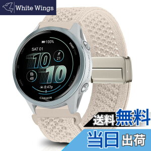 �y���������z[KeeFos] 20mm �o���h Garmin(�K�[�~��) Forerunner 570 42mm/165/245/645/Approach S50/S44/Vivoactive 6/Vivoactive 5/Venu Sq 2/Venu 2 Plus �Ή� �����o���h �i�C�����f�� ���C�o�b�N�� �}�O�l�b�g���o�b�N�� ��